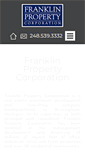 Mobile Screenshot of franklinpropertycorp.com